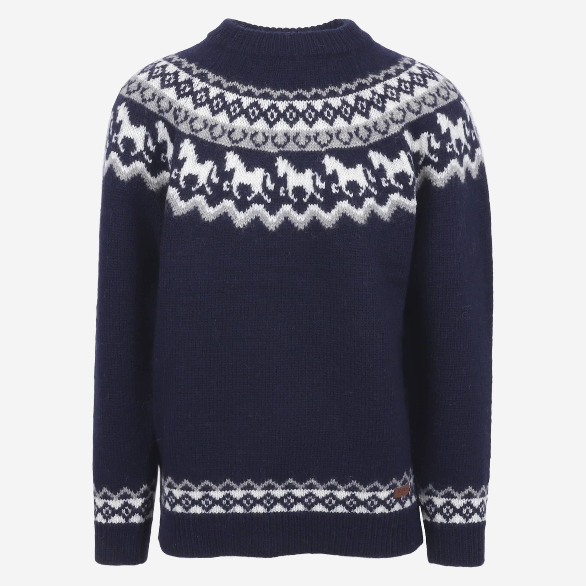 Sleipnir horse pattern wool sweater